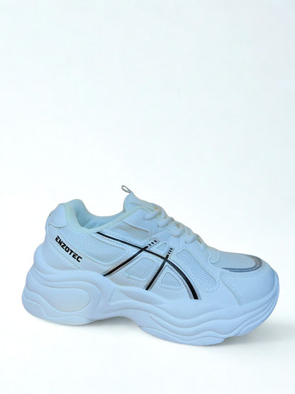 Ref tractor blanco raya negra