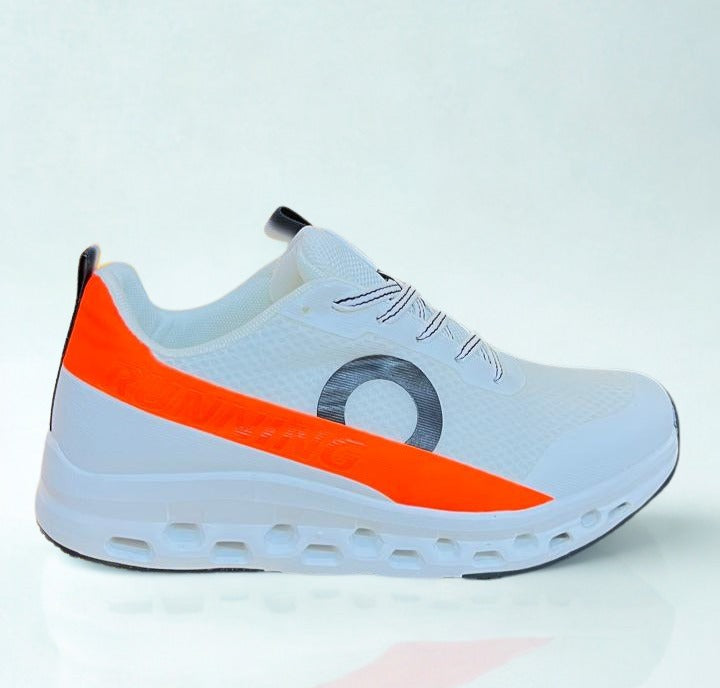 Ref runing blanco naranja unisex