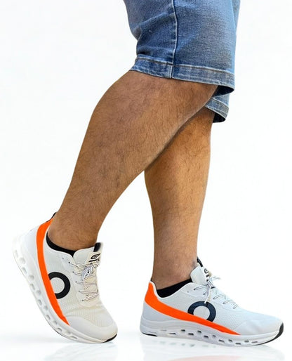 Ref runing blanco naranja unisex