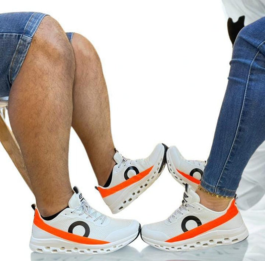 Ref runing blanco naranja unisex