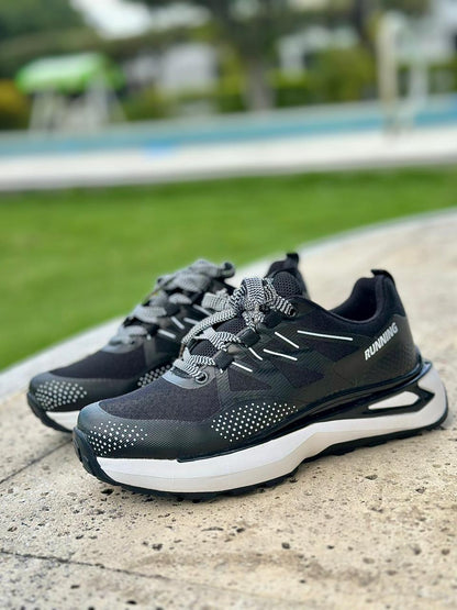 REF. RUNNING NEGRO PUNTOS BLANCOS 🖤🤍