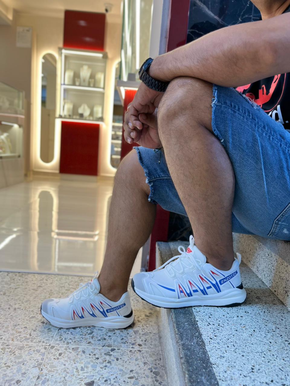 REF. BLANCO RAYA AZUL Y ROJA 💙